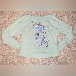 Delia*s -Turquoise- Disney  Little Mermaid Shirt Size XS